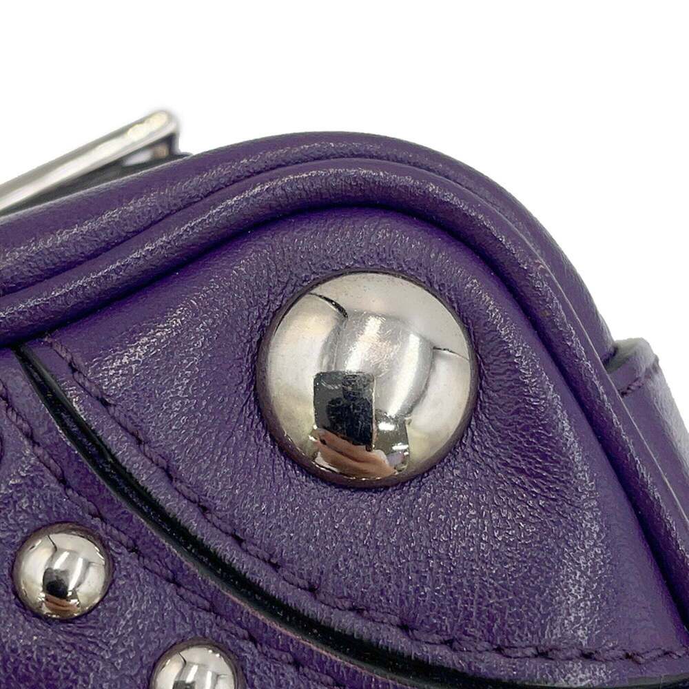 PRADA Purple Leather Shoulder Bag - Picture 11 of 16